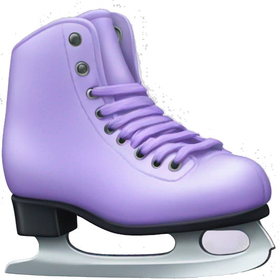 Lilac ice skates emoji