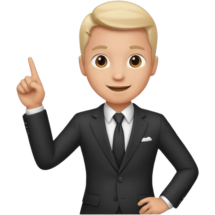 A consultant showing the path to sucess emoji