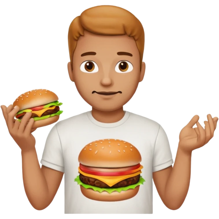 Burger man emoji