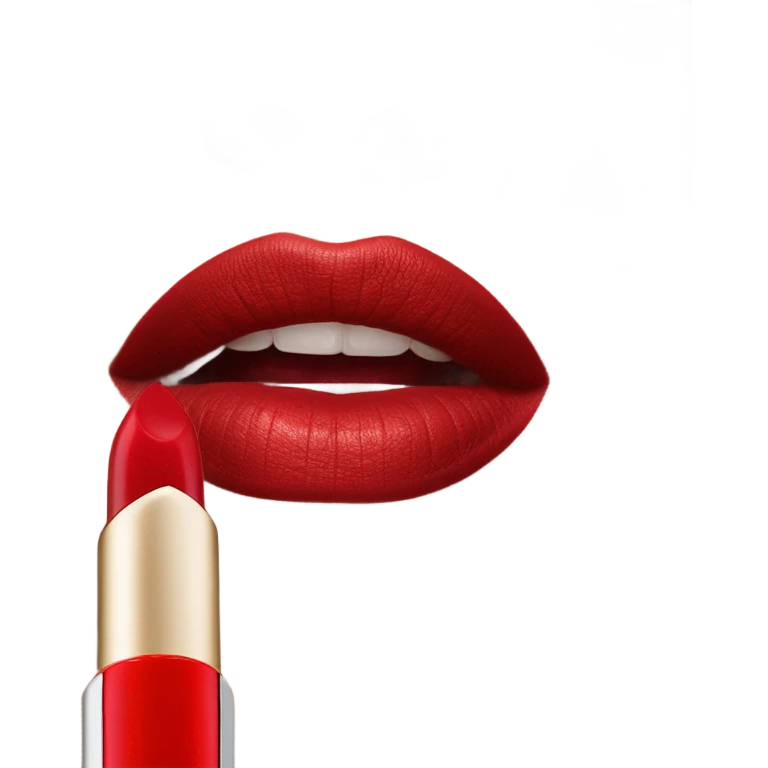 Dior red lipstick emoji