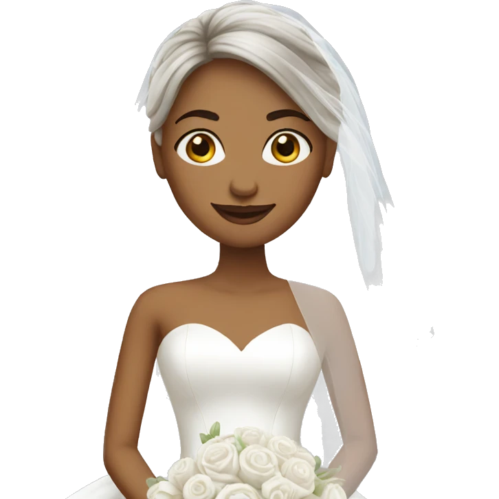 bride in white dress emoji