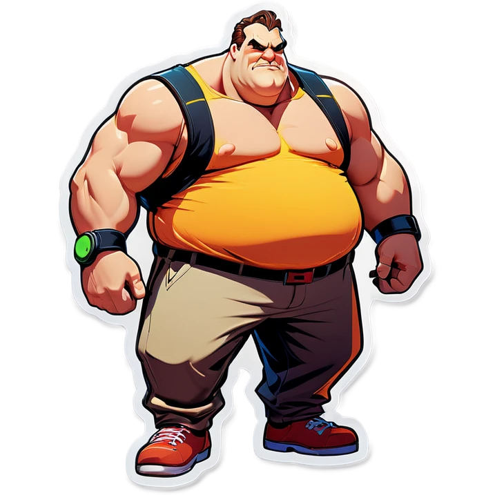 A big guy gaming emoji