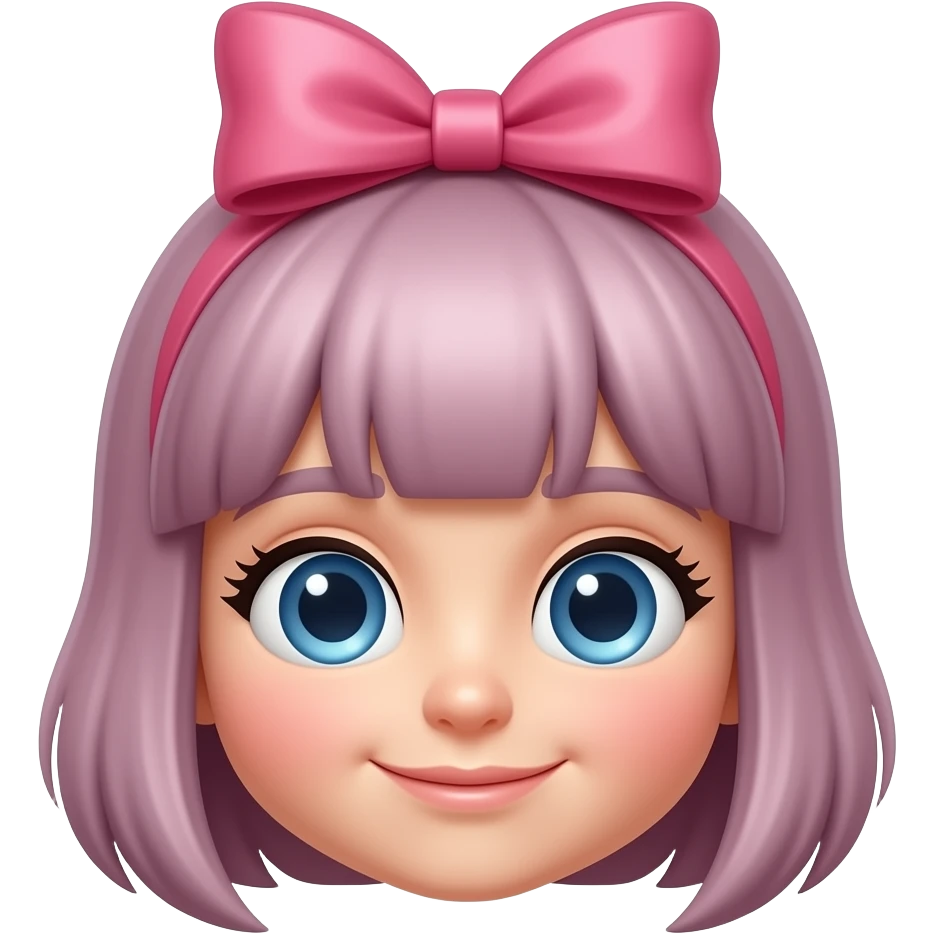 emo con un moño coquette emoji