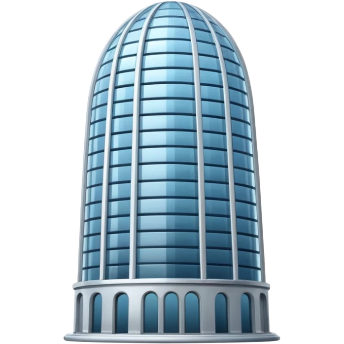 Dome Tower – Tall skyscraper covered by a glass dome.
 emoji