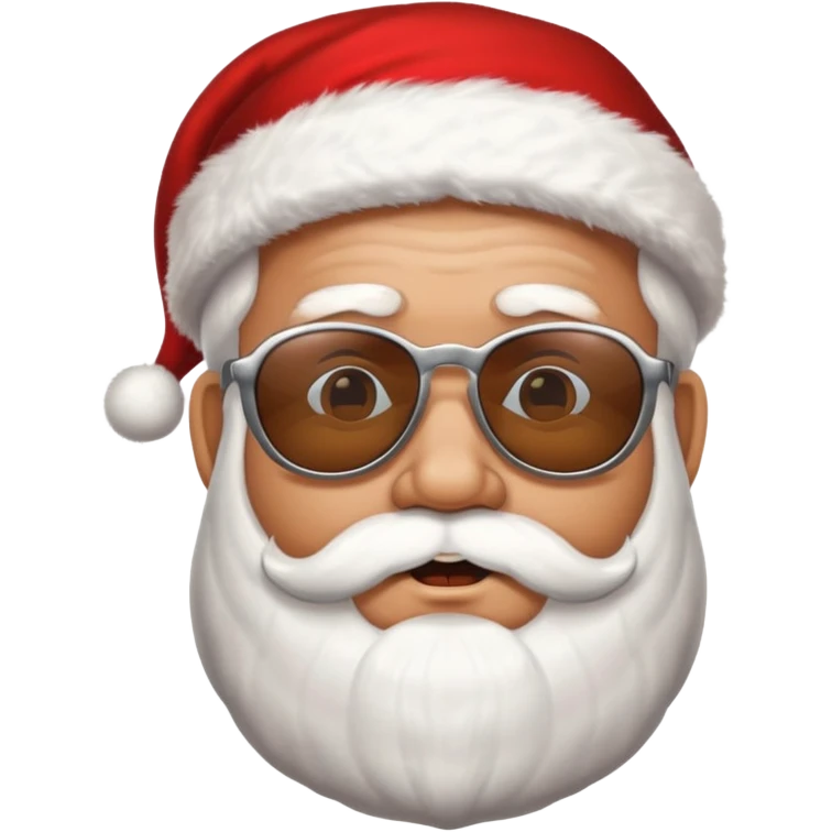 Santa with sunglasses emoji