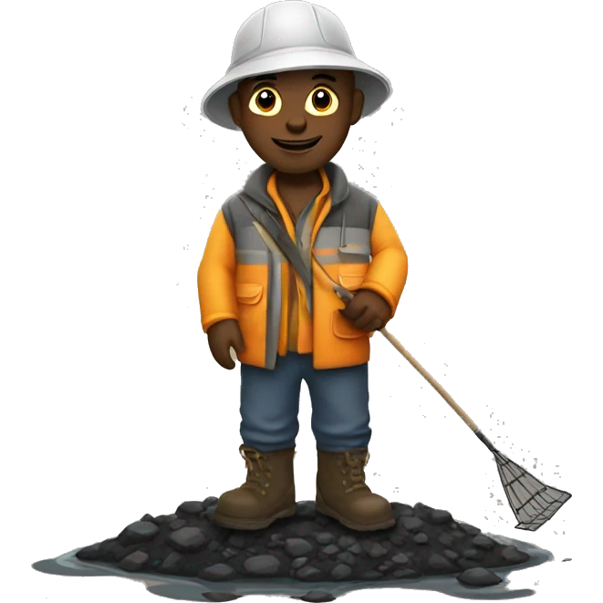 Pothole fisherman emoji