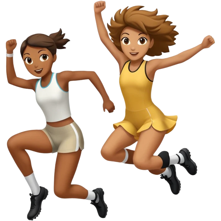 tamie smith and mai baum jumping xc emoji