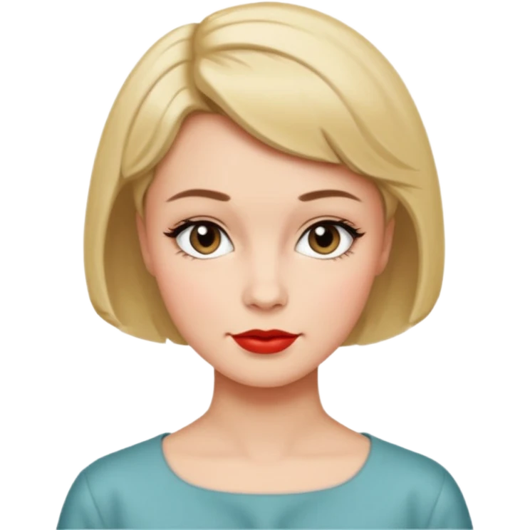1950s short hair woman emoji