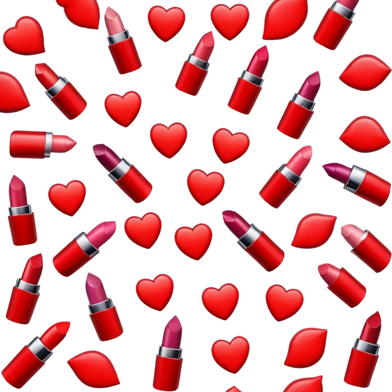 Heart of lipsticks  emoji