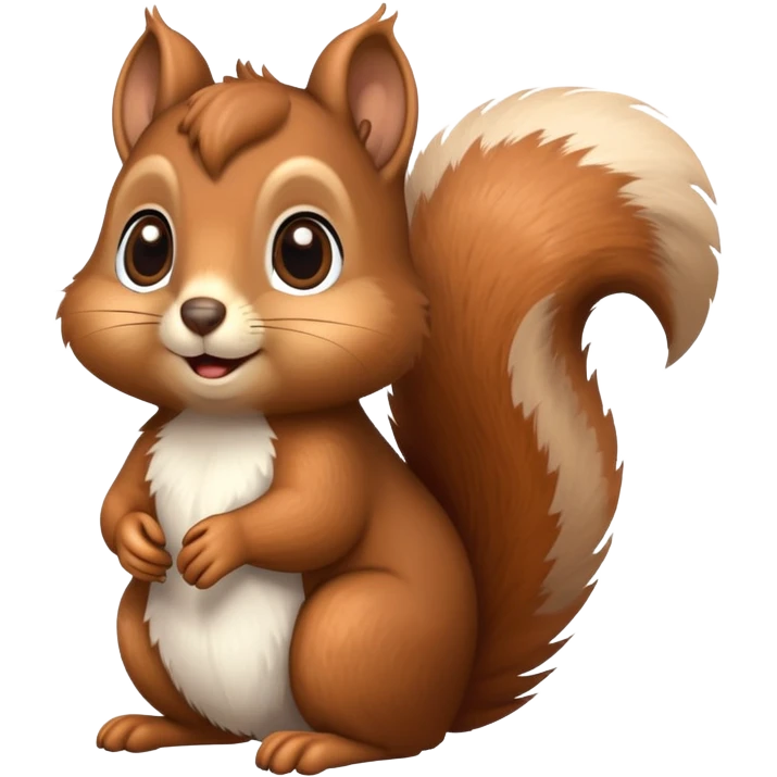 Squirrel with stars eye emoji