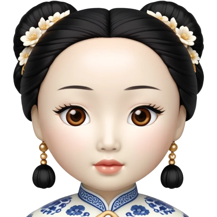 Asian woman doll emoji
