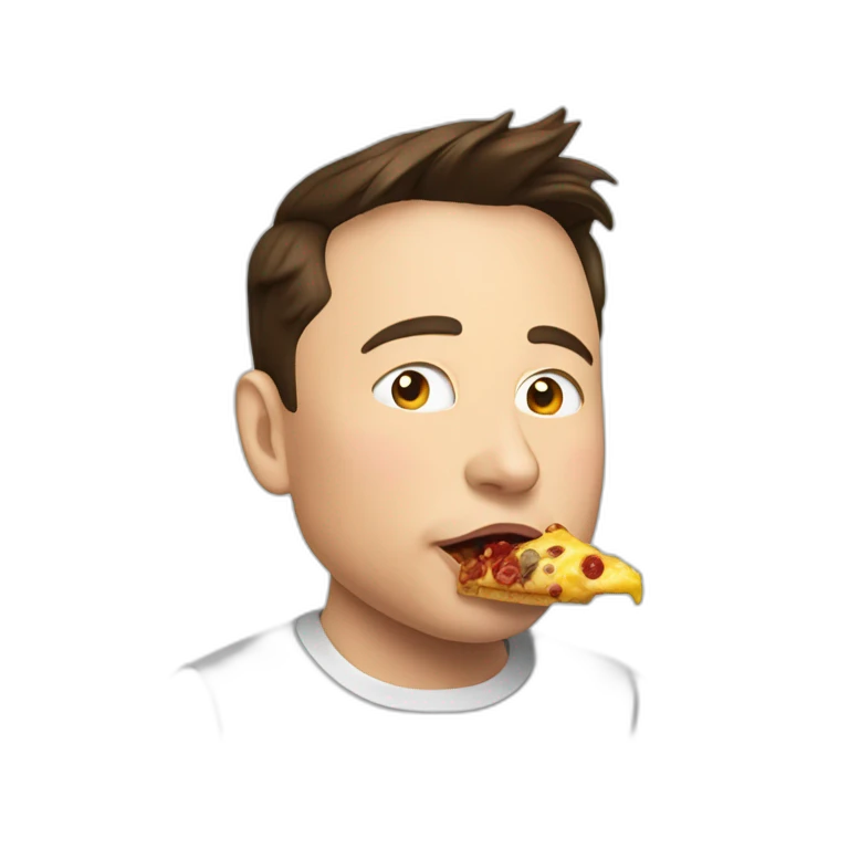 elon musk eating emoji