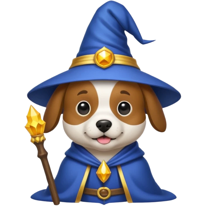 Dog wizard emoji