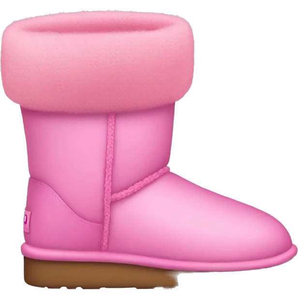 Pink uggs with pink pew  emoji