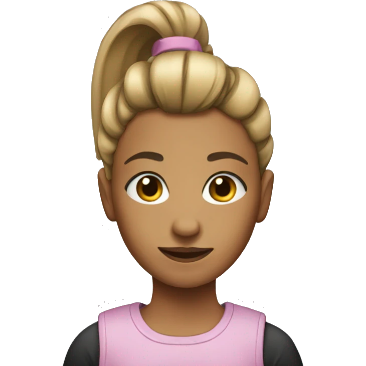 Girl with ponytail emoji