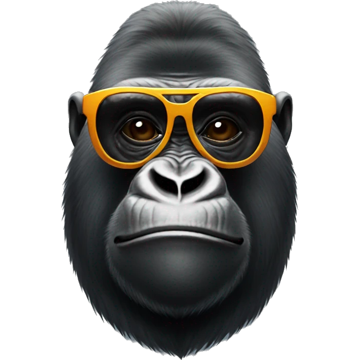 Gorilla wearing sunglasses emoji