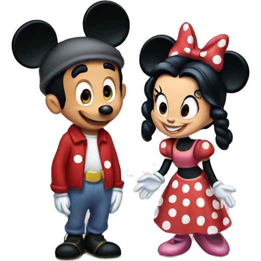 Minnie and Mickey Mouse  emoji