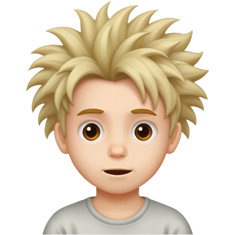 Kid crazy hair emoji