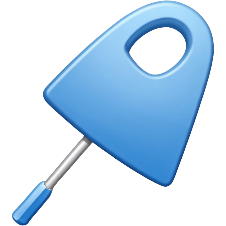 Un cuadrado azul con una flecha en medio emoji