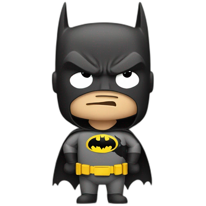 batman shrugging shoulders in confusion emoji