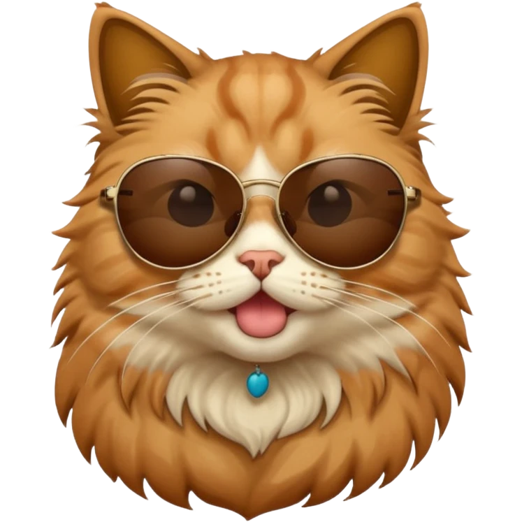 Cat wearing sunglasses emoji