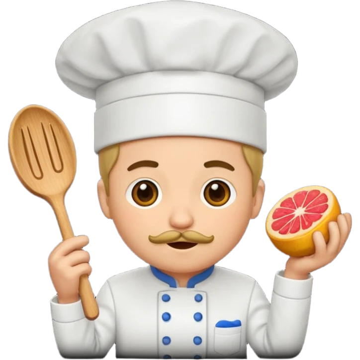 El chorro de chef sin fondo negro emoji