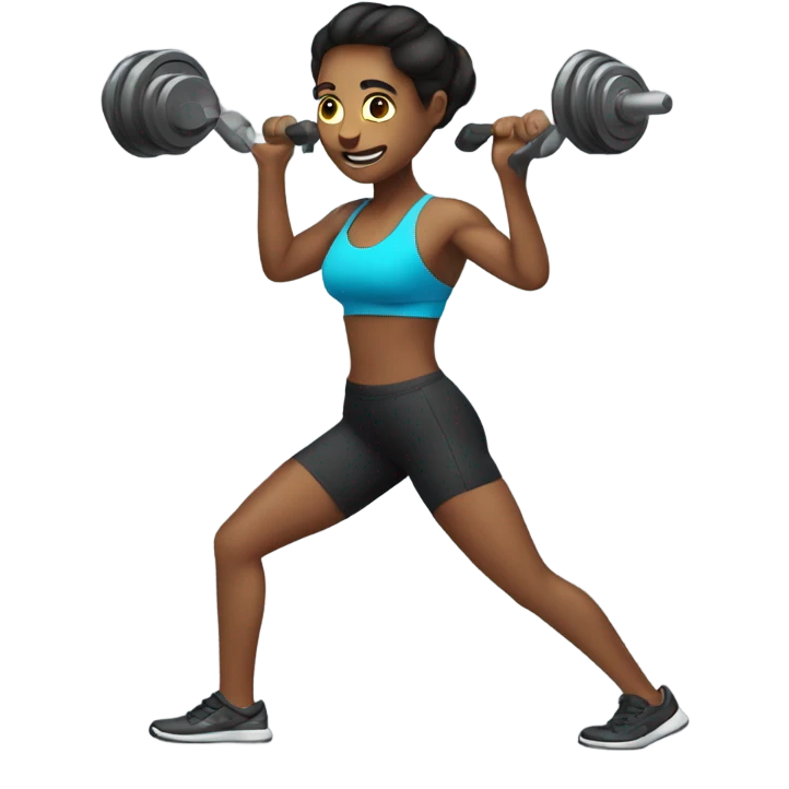 Me working out and being very fit emoji