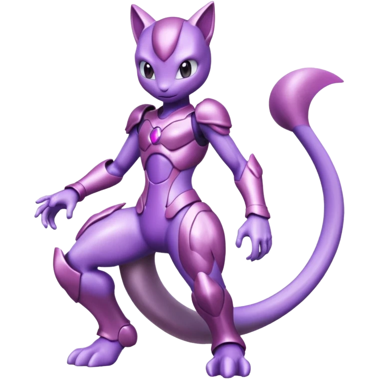 Pokemon legendary glitter purple and pink mewtwo emoji