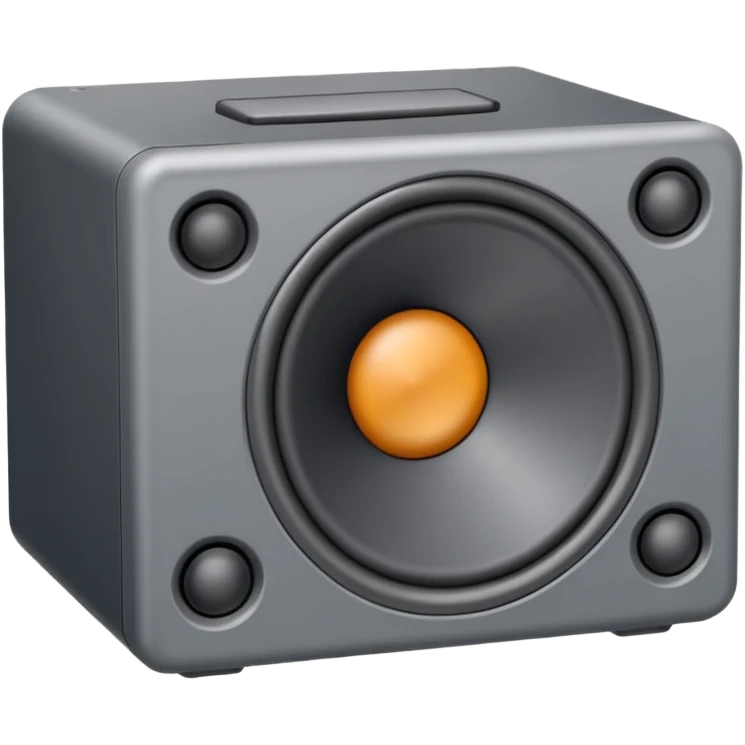 A Grey Speaker Box emoji