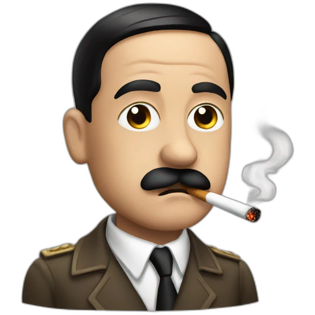Hitler smoking emoji