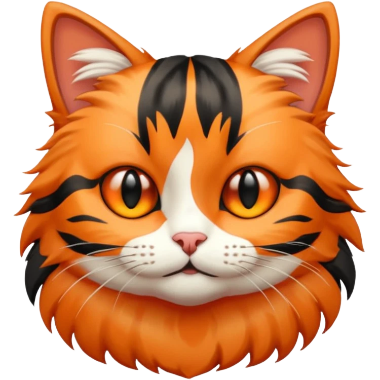 Striped cat emoji