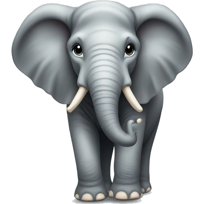 Elephant with wedding ring emoji