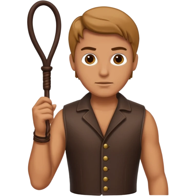 Мужик с плёткой emoji