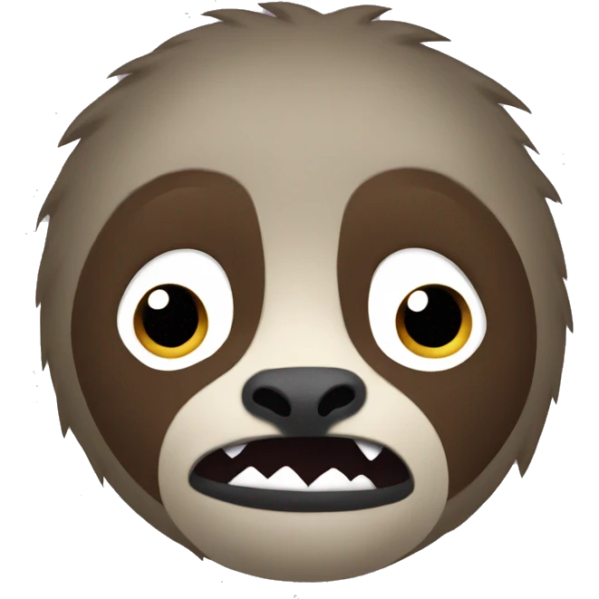Angry sloth emoji
