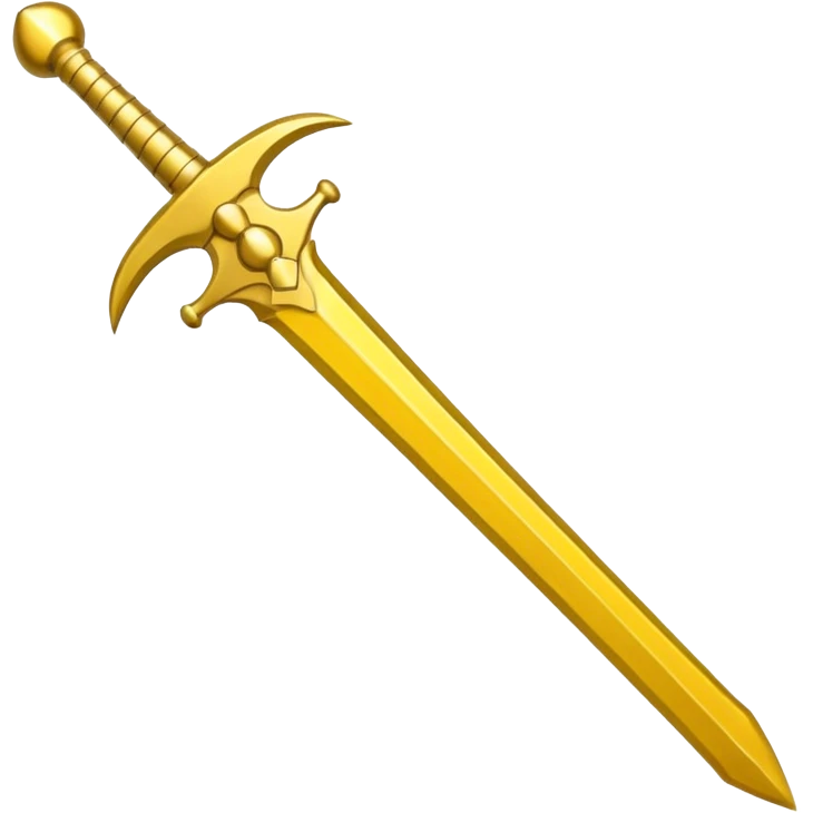 yellow sword cute  emoji