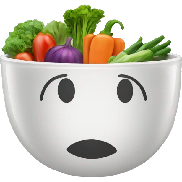 Bowl with vegetables  emoji