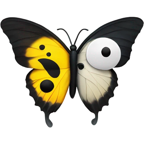 Yin yang butterfly emoji