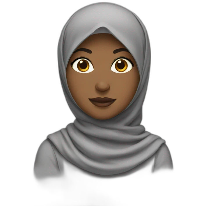 Hijab black emoji