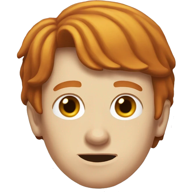 Ron Weasley with a receding hairline  emoji