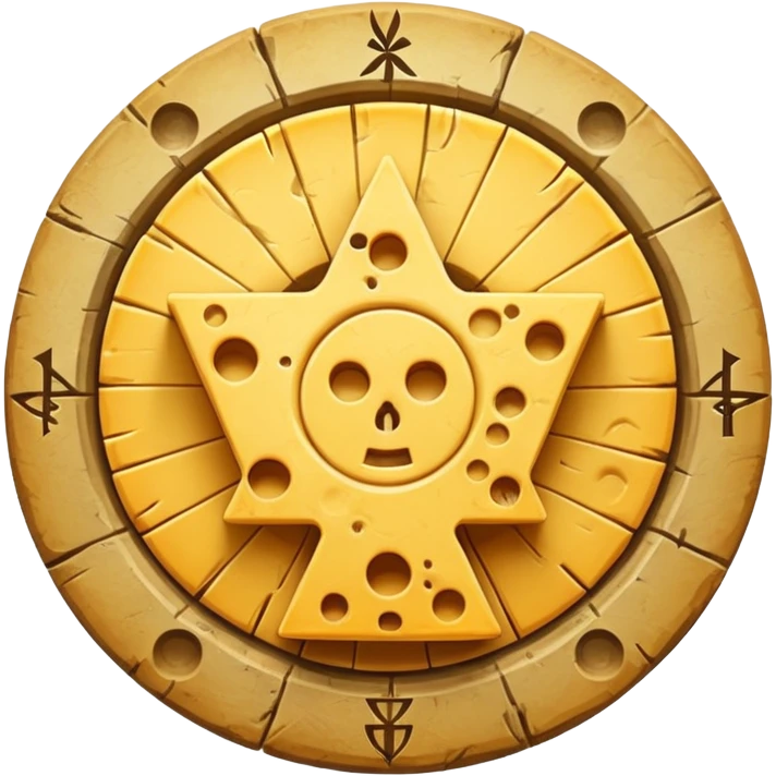 cheese occult symbol emoji