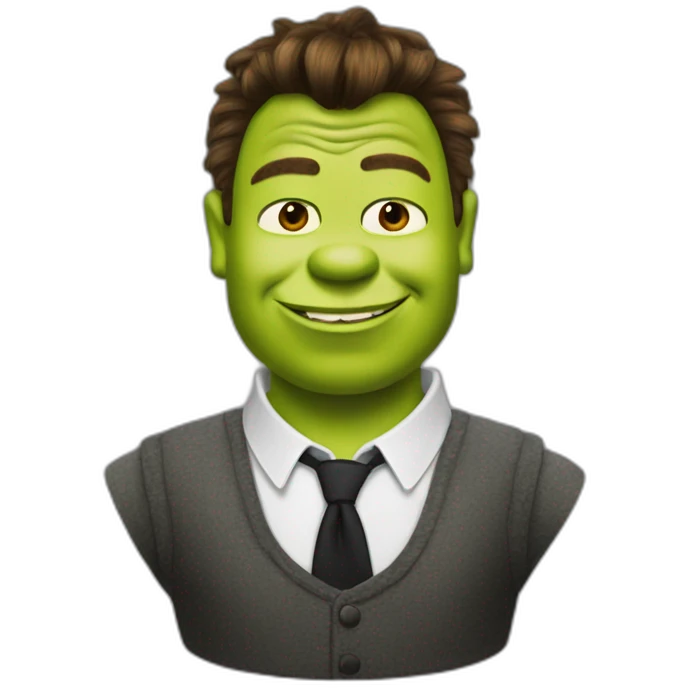 shrek as rick astley emoji