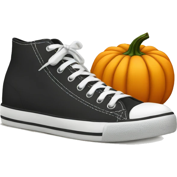 Pumpkin eating a shoe  emoji