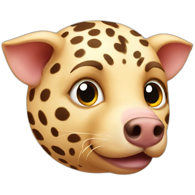 Cheetah pig emoji