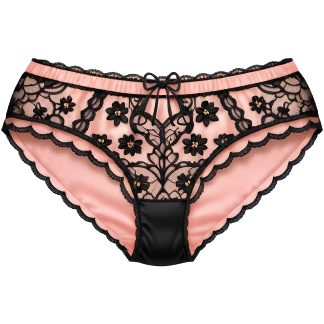 Plain Black panties emoji