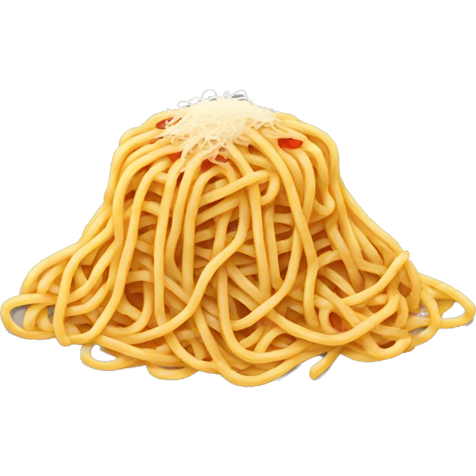spaghetti with a lot of parmesan  emoji