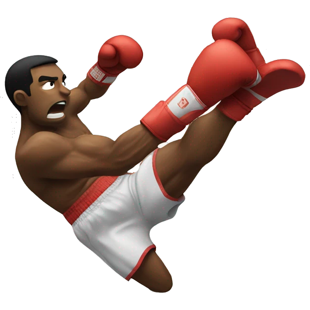 boxer punching side emoji