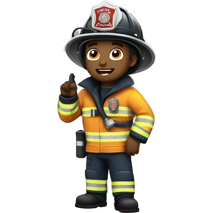 firefighter calling emoji