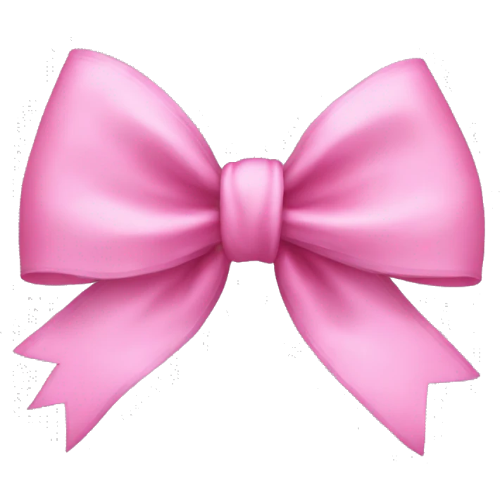 Pink bow emoji