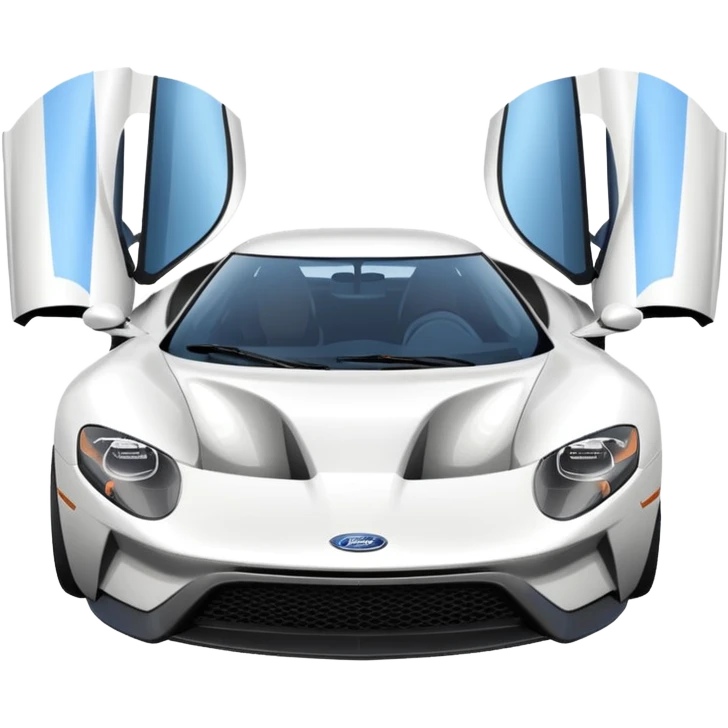 white ford gt emoji