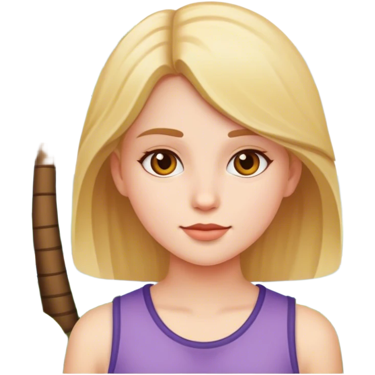Girl in outdoor setting emoji